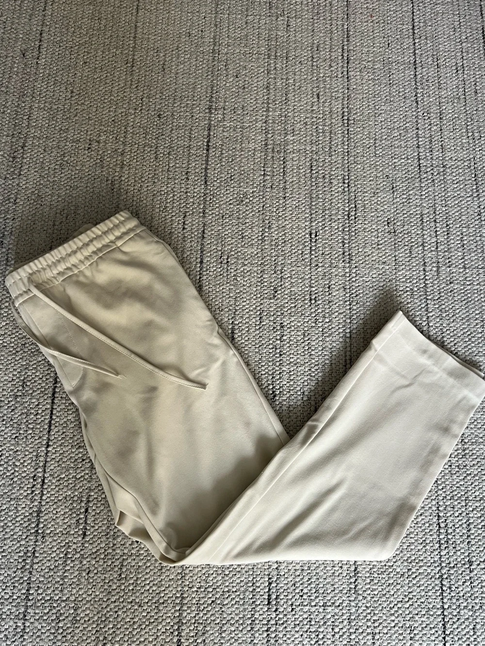 Zara Relaxed Fit Draw String Pants Beige